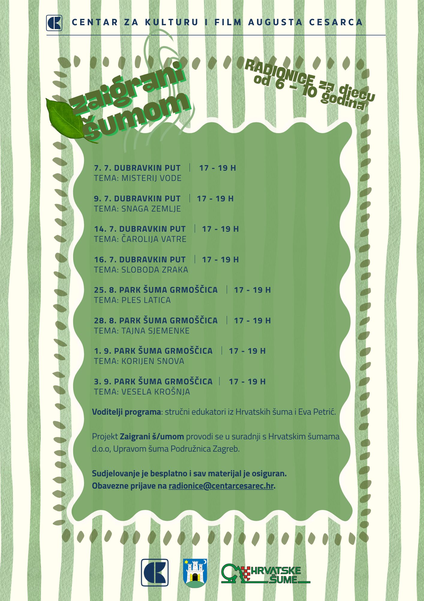 Zaigrani šumom   ljeto   plakat  – a4
